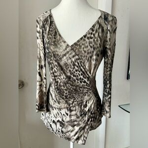 Cache golden Animal Print Top
